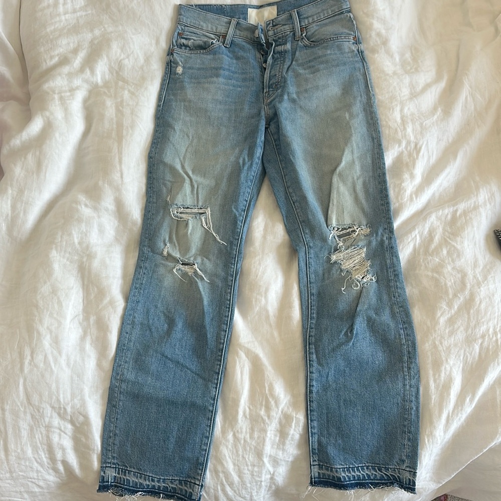 Size 27 Mother Denim Ripped Jeans